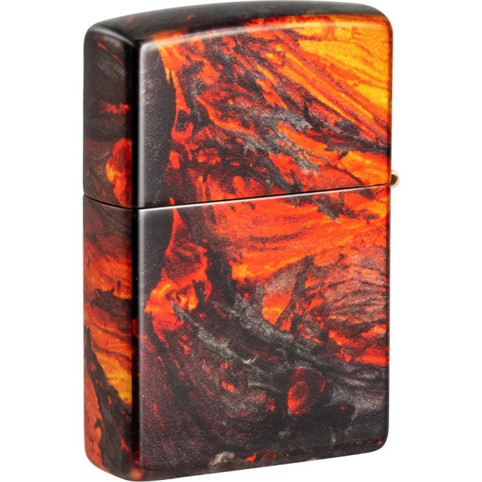 Zippo Lava Flow 48622 — зажигалка Tumbled Brass